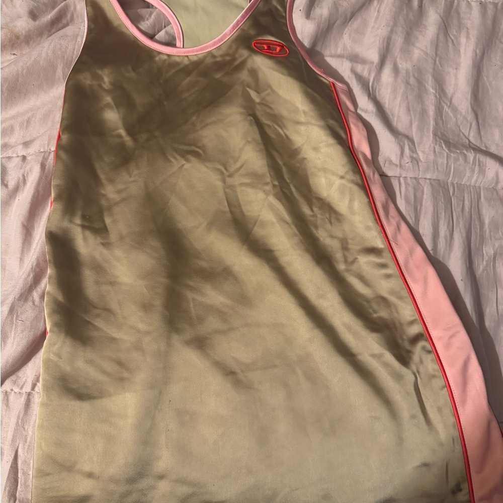 Diesel Kids Beige Sleeveless Dress